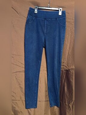 HALARA Dark Blue Stretch Denim Leggings